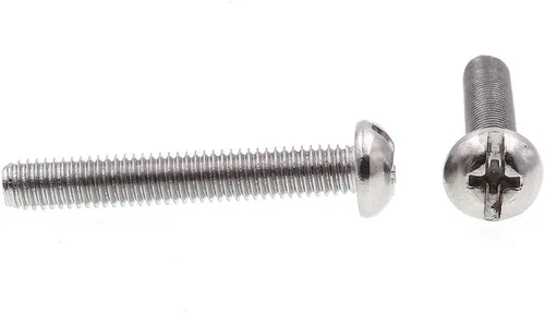 Miniatura 2 de Prime-Line 9004329 Tornillos de máquina, cabeza redonda, unidad combinada Phillips/ranurada, #10-32 x 1-1/4 pulgadas (paquete de 100)
