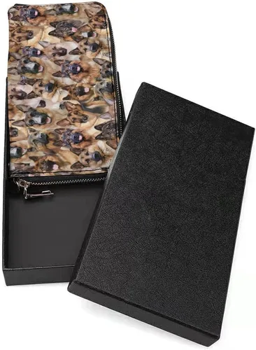 Miniatura 3 de Linda cartera con patrón de perro Goldendoodle para mujeres y hombres, regalos de caniche dorado, regalos para perros y madres, regalos para perros