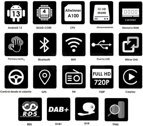 Miniatura 3 de 9.7 pulgadas HD pantalla táctil Android 14 estéreo de radio de coche actualización para Ford Fiesta 2009-2020 Carplay inalámbrico Android Auto