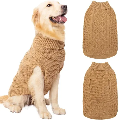 Miniatura 69 de Mihachi Suéteres para Perros Pequeños y Medianos Niña o Niño, Camisa Cálida y Suave para Perros, Abrigo para Perros para Clima Frío con Cuello
