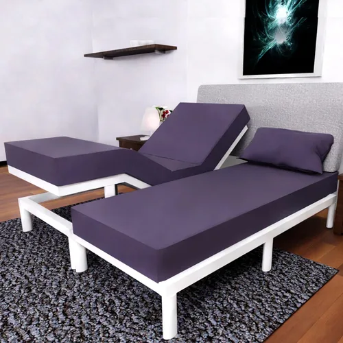 Juego de sábanas divididas California King, juego de 5 piezas, juego de sábanas divididas para cama ajustable, sábanas divididas California King