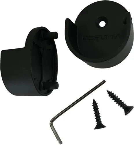 Miniatura 18 de Barra redonda resistente para armario de 48 pulgadas de diámetro, 1.22 pulgadas de diámetro, poste de ropa negro, 1 paquete