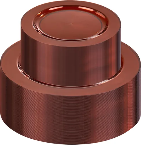 Miniatura 20 de 102 platos desechables de plástico de color café dorado con diseño de encaje, sin bisfenol A, lo que incluye: 51 platos llanos de 10.25 pulgadas