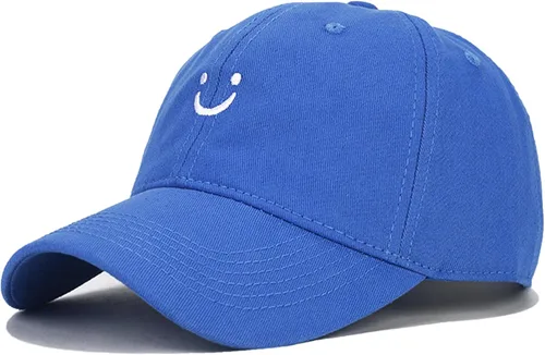 Miniatura 12 de Umeepar Gorra de béisbol con cara sonriente para mujeres y hombres, ajustable, de perfil bajo, de algodón, sin estructura, para papá