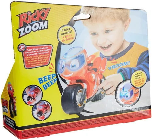 Miniatura 6 de Ricky Zoom Motocicleta de juguete con luz y sonidos, rojo para niños, niña