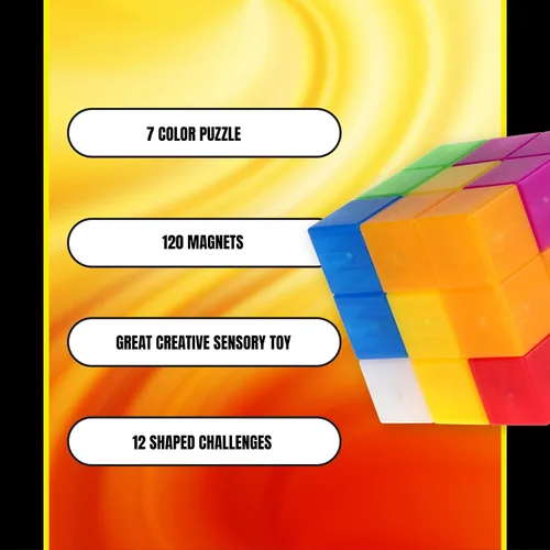 Miniatura 3 de Duncan Bloque magnético Brain-Teaser Puzzle, Rojo