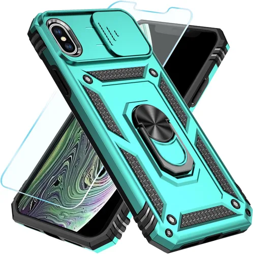 Miniatura 36 de SunStory Funda compatible con iPhone 11 Pro Max con protector de pantalla HD, cubierta de cámara deslizante y soporte de anillo giratorio