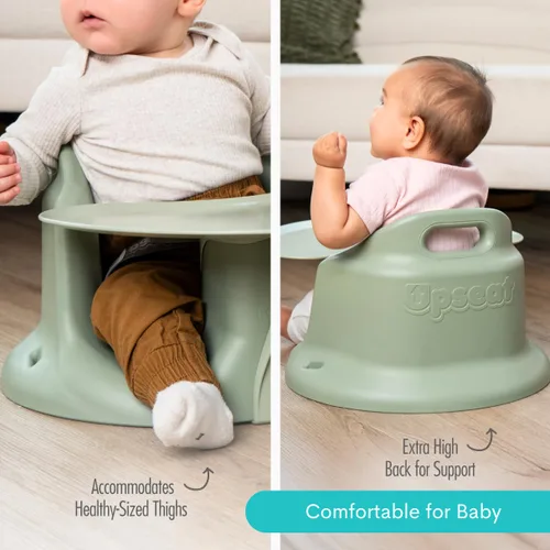 Miniatura 6 de Upseat – El asiento original ergonómico para piso y elevador de bebé con bandeja, desarrollado con fisioterapeutas para postura erguida y desarrollo