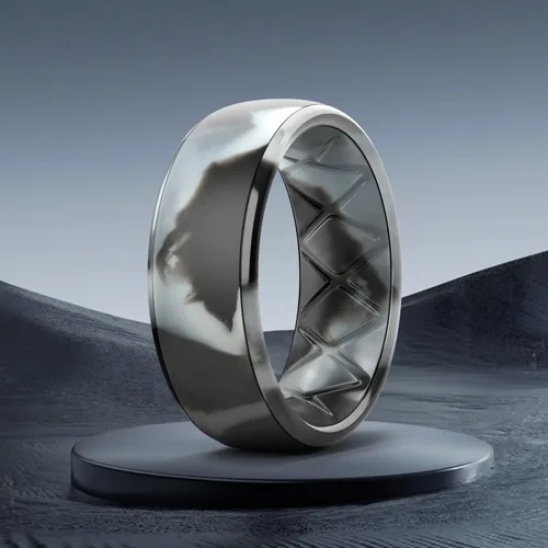 Miniatura 97 de Egnaro Anillos de boda de silicona para hombre: 1/4/6/7 Multipack de anillos de boda de goma con arco interior Diseño ergonómico transpirable