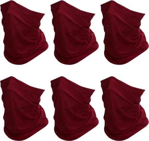 Miniatura 8 de SHEVERCH Paquete de 6 polainas para el cuello, máscara facial, protección solar, máscara facial refrescante, resistente al viento, a prueba