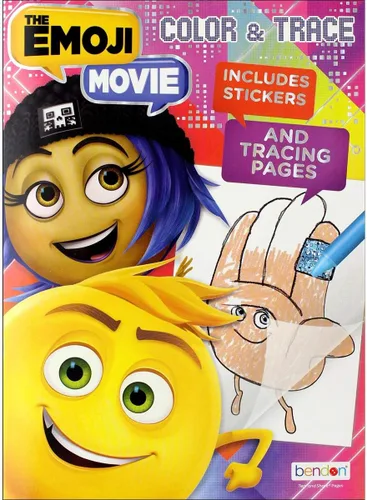 Miniatura 2 de Bendon El libro para colorear y actividades de la película Emoji con lápices de colores, 32 páginas (40939)