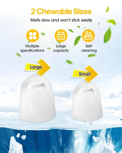 Miniatura 3 de Máquina de hielo rápida para encimera - 9 cubos en 6 minutos, 33 libras/día, autolimpiante, máquina de hielo portátil negra silenciosa con control