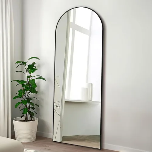 Miniatura 16 de Espejo Arqueado de Longitud Completa de 65''x22'' con Soporte, Espejo de Cuerpo Completo de Longitud Completa de Pie Independiente, Espejos
