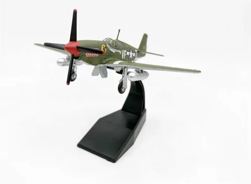Miniatura 2 de Modelo de avión fundido a troquel P-51 Mustang 1/72 de América del Norte