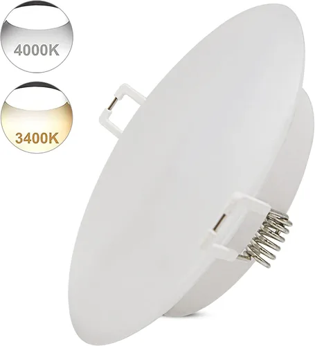 Miniatura 8 de Lámpara de techo empotrable LED de 12 voltios, luz de disco de 3 pulgadas, regulable 4 W 3500 K blanco cálido, luz interior de montaje empotrado