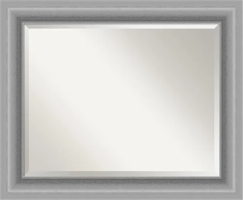 Miniatura 14 de Amanti Art Silver Wall Mirror 26x22 Peak Polished Nickel Rectangle Bathroom Mirror for Wall Decor Living Room, Small Traditional Frame, Hangs
