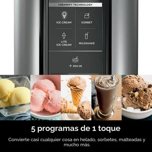Miniatura 2 de Ninja CREAMi - Máquina para hacer helados, 5 programas de un solo toque, incluye (2) pintas de 16 onzas con tapas, transforma las bases congeladas