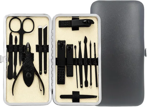 Miniatura 5 de FIXBODY Cortaúñas para hombres, kit de aseo de uñas, kit de manicura de regalo para hombres, juego de cortaúñas para mujeres, cortaúñas y cortaúñas