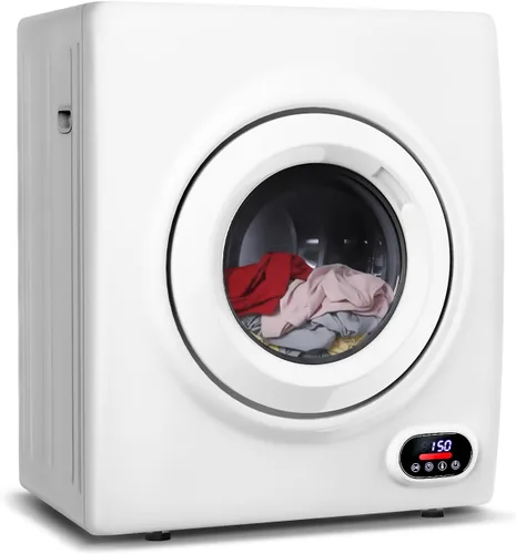 Miniatura 8 de Feelfunn Secadora Compacta de 1.8 Pies Cúbicos - Secadora de Ropa Portátil de 1020W con Tambor de Acero Inoxidable, Carga Frontal por Volteo, Cuatro