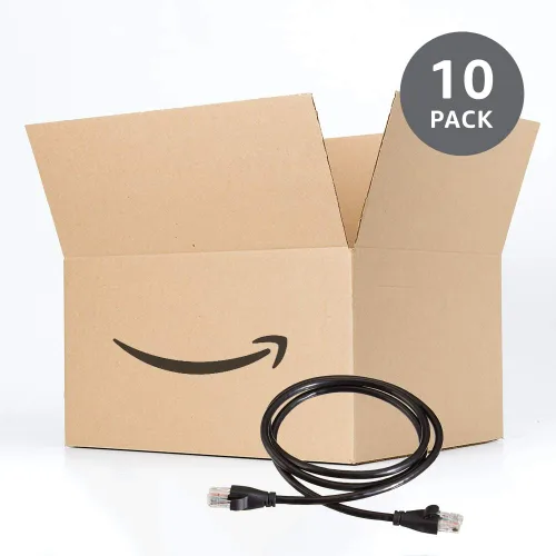 Miniatura 6 de Amazon Basics - Cable de conexión Ethernet RJ45 Cat 6, velocidad de transferencia de 1 Gpbs, conectores chapados en oro, 3 pies - Paquete de 10