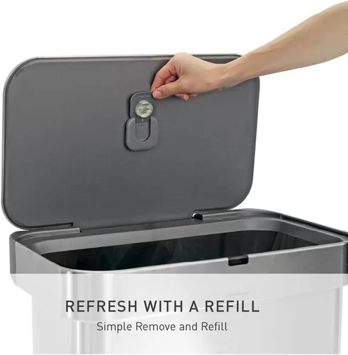 Miniatura 6 de simplehuman Odorsorb® Pod Starter Pack, eliminador de olores de bote de basura con aceites a base de plantas, control continuo de olores de 45 días