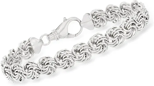 Miniatura 5 de Ross-Simons Juego de joyas de plata esterlina 3 pulseras, Plata esterlina, no conocido