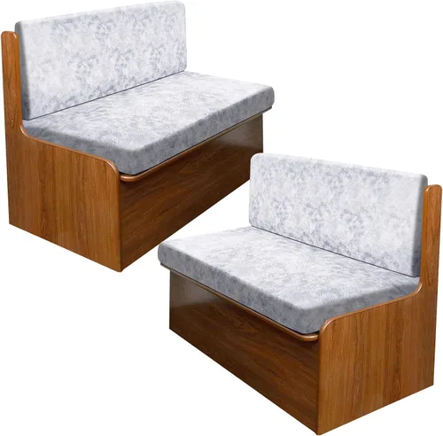 Miniatura 66 de Fundas de cojín tipo cuero para sofá, juego de fundas protectoras de muebles para sillón seccional, sofá biplaza de tela de elastano elástica