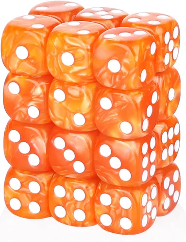 Miniatura 33 de 36 Piezas 12mm Juego de Dados Mini de 6 Caras, Juego de Dados D6 de Colores Translúcidos, Juego de Dados Estándar de 6 Caras para Juegos de Mesa