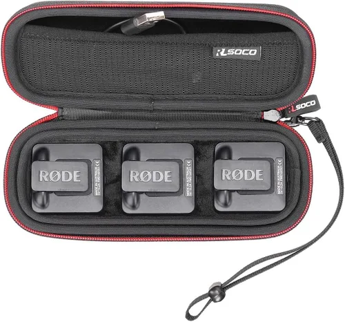 RLSOCO Funda de transporte para Rode Wireless GO II/Wireless ME/Wireless GO III (Gen 3)/Sistema de micrófono inalámbrico GO inalámbrico - Se adapta