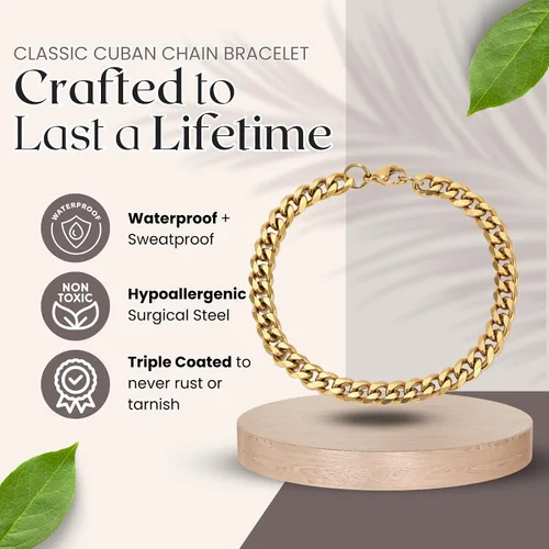 Miniatura 9 de Love You This Much Pulsera cubana de promesa, regalo romántico para novio, regalo de agradecimiento para novio, bonito regalo pequeño para novio