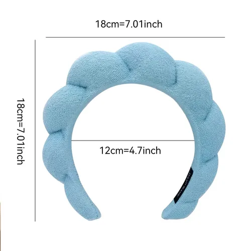 Miniatura 5 de Diadema de spa para mujer, diadema de esponja para lavar la cara, diadema de maquillaje, diadema de cuidado de la piel, diadema de spa, diadema