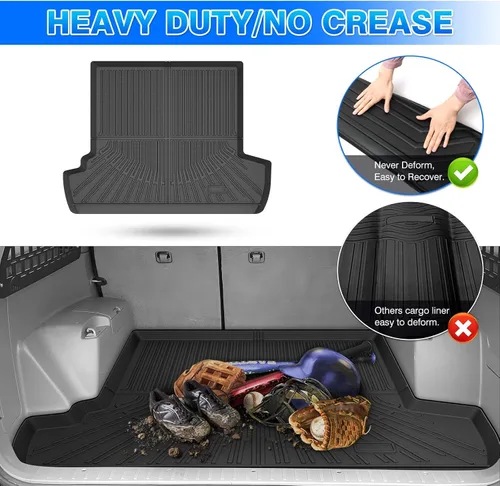 Miniatura 6 de 4Runner Cargo Liner - Tapete para maletero para Toyota 4Runner 2003-2009, tapete de carga para todo tipo de clima para accesorios 4Runner, tapetes
