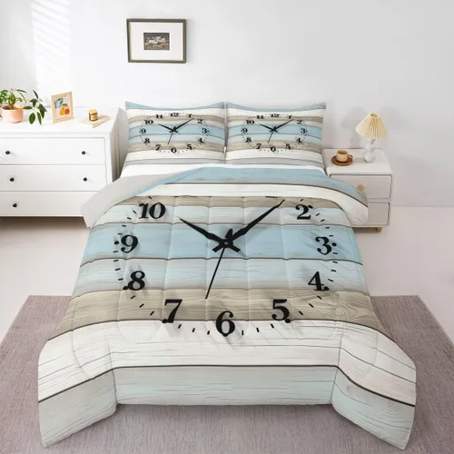 Miniatura 55 de Erosebridal Juego de edredón de ancla náutica, juego de ropa de cama con brújula oceánica, tamaño individual para niños, adolescentes y adultos