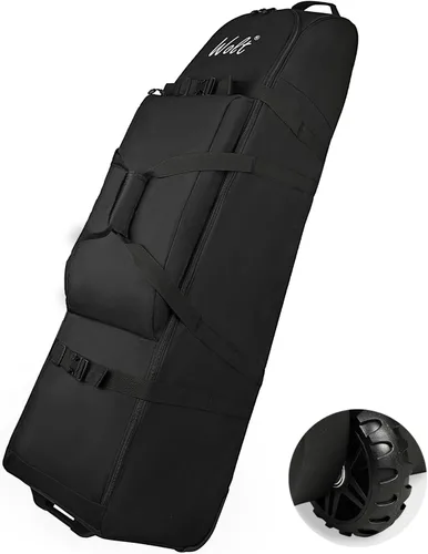 WOLT | Bolsa de viaje de golf con sistema de soporte antiimpacto, funda de viaje de golf acolchada suave para líneas aéreas, tela Oxford resistente