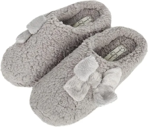 Miniatura 5 de Jessica Simpson Women's Plush Marshmallow Slide on House Slipper Clog with Memory Foam