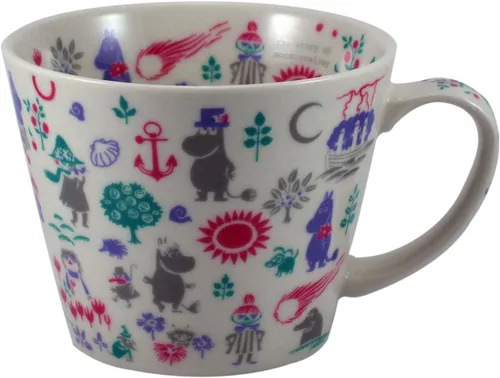 Miniatura 11 de 山加商店 Yamaka Shoten MOOMIN MM321-36 Nueva Taza de Sopa de Porcelana Bon (Taza de Sopa), Negro y Blanco, Aprox. φ4.1 x 3.3 pulgadas (105 x 85 mm)