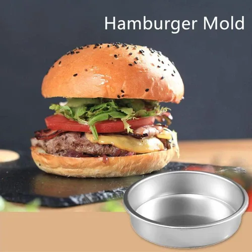 Miniatura 2 de Ochine Juego de moldes redondos de aluminio para pasteles de 4.3 pulgadas, 1 paquete, antiadherente