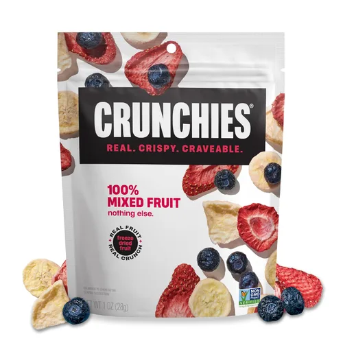 Miniatura 9 de Crunchies Frutas liofilizadas, frutas crujientes 100% naturales, sin OMG y kosher, paquetes de aperitivos de frutas liofilizadas resellables