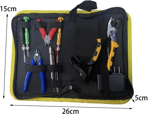 Miniatura 4 de Kit de herramientas de abrazadera de cuerda de bádminton, máquinas herramientas, alicates de ojales, barra de escariado, raqueta de bádminton