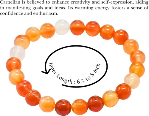 Miniatura 372 de Amazing Gemstone Pulsera de cristal para mujeres y hombres, pulsera de cristal curativo de protección, pulsera elástica con cuentas de piedras