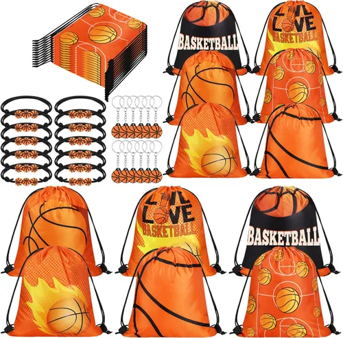 Miniatura 7 de Patelai 36 piezas de recuerdos de fiesta de fútbol, 12 bolsas de regalo con cordón de fútbol, bolsa de golosinas para deportes, bolsa de golosinas