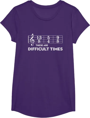Miniatura 62 de Musician - Camiseta con texto en inglés "These are Difficult Times", talla S