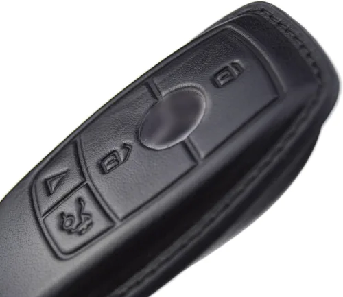 Miniatura 3 de Cubierta de llave de cuero para Mercedes-Benz A C E S CLA CLS GLA GLB GLC GLE GLS G Glass
