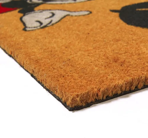 Miniatura 8 de Gertmenian Disney Mickey Mouse Felpudo de Fibra de Coco - Tapete de Bienvenida de 2x3 pies (Paquete de 2), Ideal para Áreas de Alto Tráfico en Retro