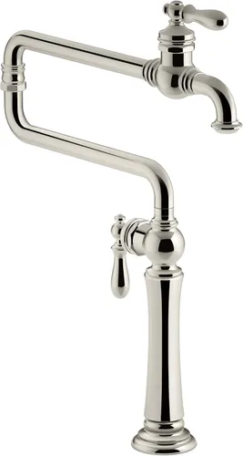Miniatura 15 de KOHLER 99271-CP Artifacts Grifo de fregadero de cocina con boquilla extendida de 22 pulgadas, cromo pulido