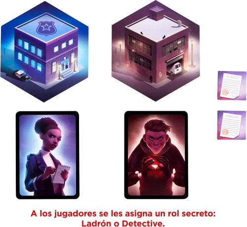 Miniatura 3 de Mattel Jewel Heist - Juego de estrategia de equipo con tabla, bóveda, joyas, juego de roles misterioso, deducción social para adultos, familias