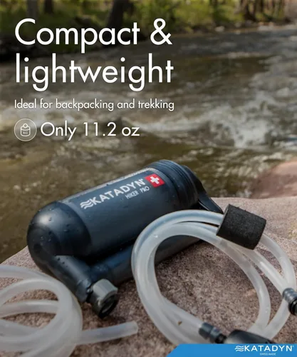 Miniatura 8 de Katadyn Hiker Pro - Filtro de agua con bomba manual para mochileros, campamentos, supervivencia de emergencia