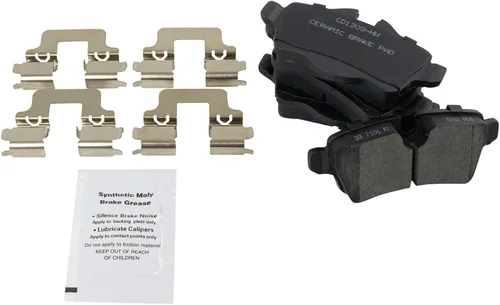 Miniatura 7 de TRQ Kit de pastillas de freno delanteras y traseras y rotores Kit de productos químicos de freno, pastillas de freno Rotor de freno Cerámica Premium