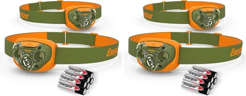 Miniatura 9 de Energizer Linterna frontal LED PRO (paquete de 2), linternas frontales resistentes al agua IPX4, luz de cabeza de alto rendimiento para exteriores
