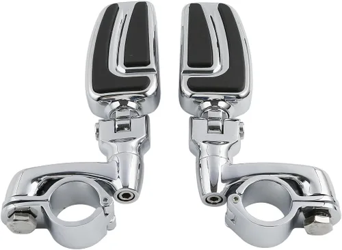 Miniatura 19 de TCT-MOTORPARTS Soportes de clavijas de pie de barra de carretera negro para Harley Touring 22/25/32/1.378 in